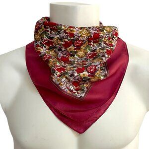 Liberty of London Floral Silk Scarf Square 23" × 23" 🇬🇧